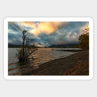 Derwentwater sunset Sticker